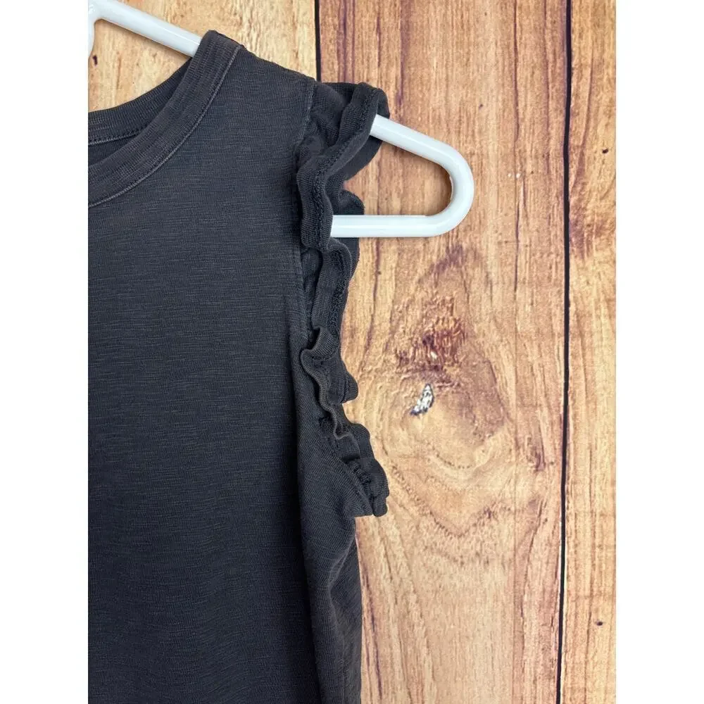 Universal Thread Ruffle Sleeve Tshirt Dress Mineral Wash Gray Women's Size XS - Picture 4 of 6